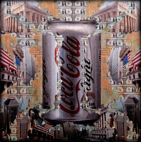 American Dream 64 Sold Collage Painting Art American Dream