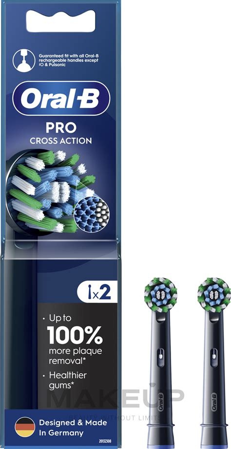 Oral B Pro Cross Action Black Wymienne Końcówki Do Elektrycznej