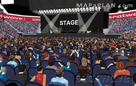 O2 Arena London seating plan - Detailed seat numbers - MapaPlan.com