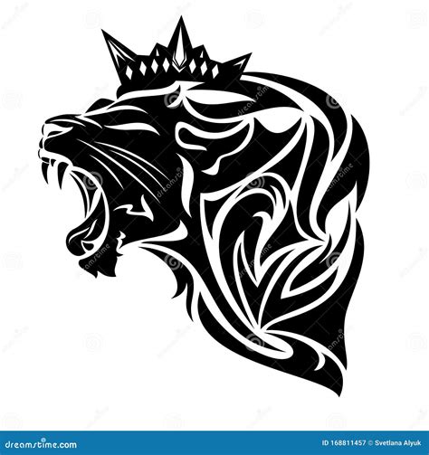 Roaring Lion Clip Art Black And White