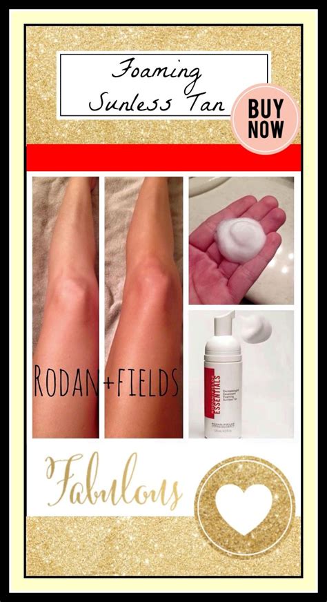 Get An Even Natural Healthy Tan With Rodanfields Foaming Sunless Tan