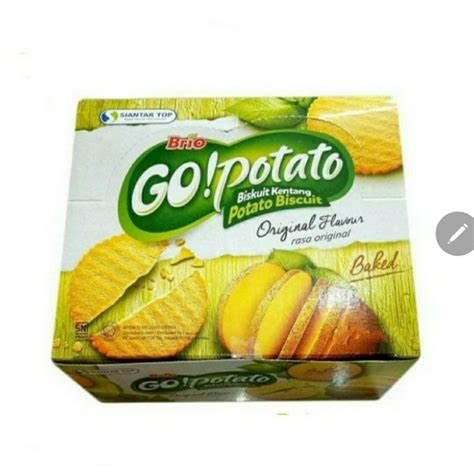 Jual Go Potato Brio Biskuit Kentang Rasa Original Box Isi 12 Pcs