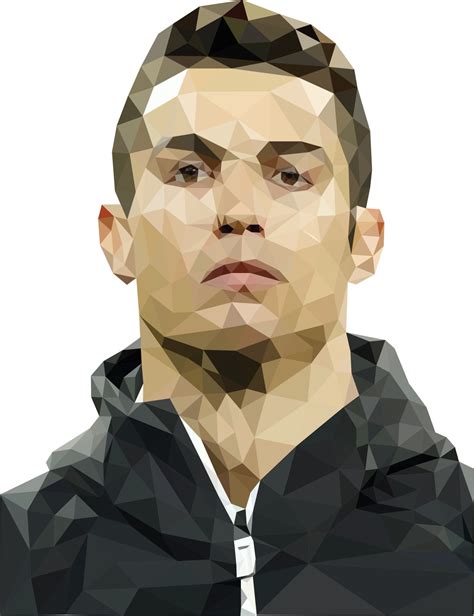 cristiano ronaldo Low poly vector art portrait 5183295 Vector Art at Vecteezy