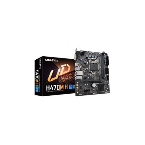 GIGABYTE H470M H, DDR4, SATA3, USB3.2Gen1, HDMI, LGA1200 mATX - H470M H ...