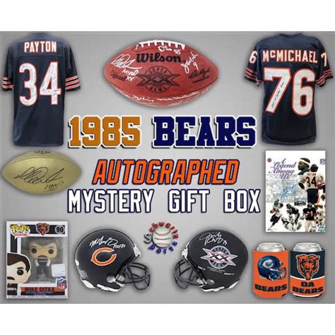 Schwartz Sports 1985 Chicago Bears World Champs Mystery Autograph T Box Series 12 Limited