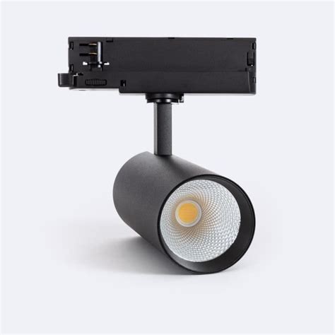 TECHBREY Spot LED Carlo 30W pour Rail Triphasé No Flicker Noir