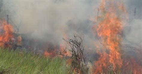 G1 Incêndios mudam cenário de cidade no Sul de RR e fumaça encobre