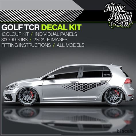 Vw Golf Tcr Decal Etsy Uk