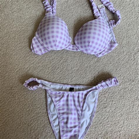Really Nice Gingham Bikini Only Worn A Few Times Depop