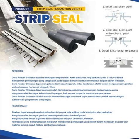 Jual Expansion Joint Guna Strip Seal Sambungan Jembatan Berkualitas