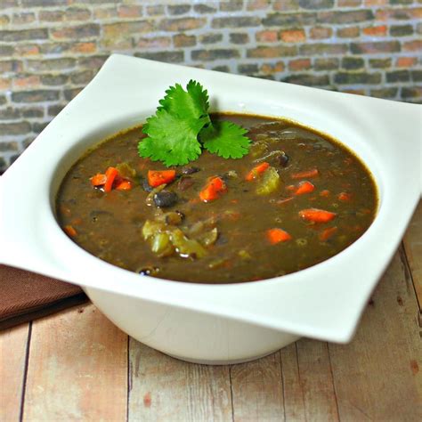 Easy And Quick Black Bean Soup Recipe