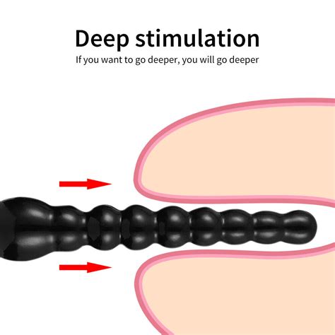 Huge Long Soft Beads Dildo Suction Cup Flexible Anal Beads Butt Plug