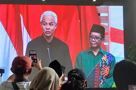 Mahfud Md Bersama Mas Ganjar Saya Akan Mendedikasikan Diri Antara