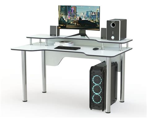 Компьютерный стол BestMebel Геймерский стол Стим 5 BMS, 105х90х90 см ...