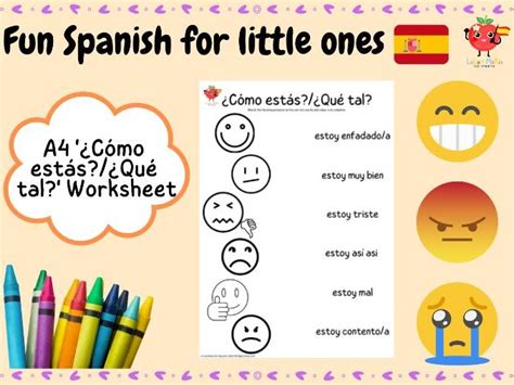 FREE Cómo estás Sentimientos How are you feelings Worksheet