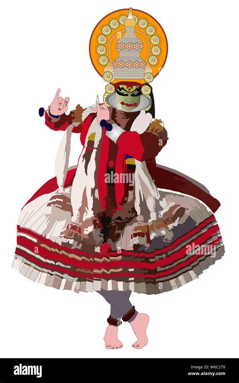 Kathakali Dancer Performing Stock Photo Alamy