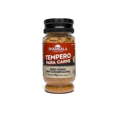 Tempero Bom Para Carne - Tempero natural para carne pote 50g - Shambala Naturais