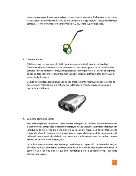 Topografía Medición de distancias PDF