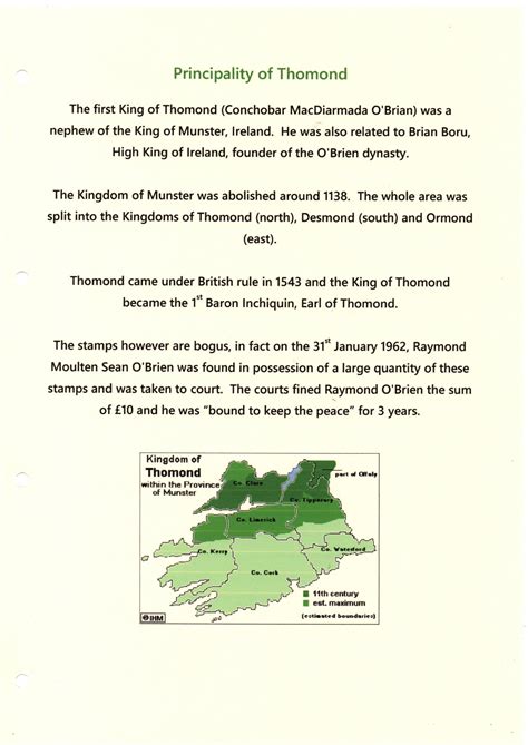 Principality Of Thomond The Stamp Forum TSF