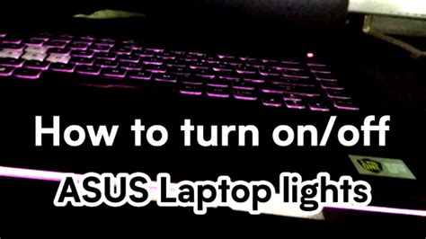 How To Fix Asus Keyboard Light When Not Working