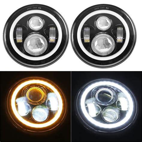 Jual Headlamp Lampu Besar Led Inch Watt Model Jw Speaker Jeep Cj