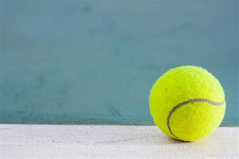 Premium Photo Close Up Of Tennis Ball On Court