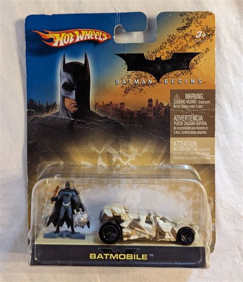 Mattel Hot Wheels Batman Begins Camouflage Mini Batmobile And Figure Contemporary