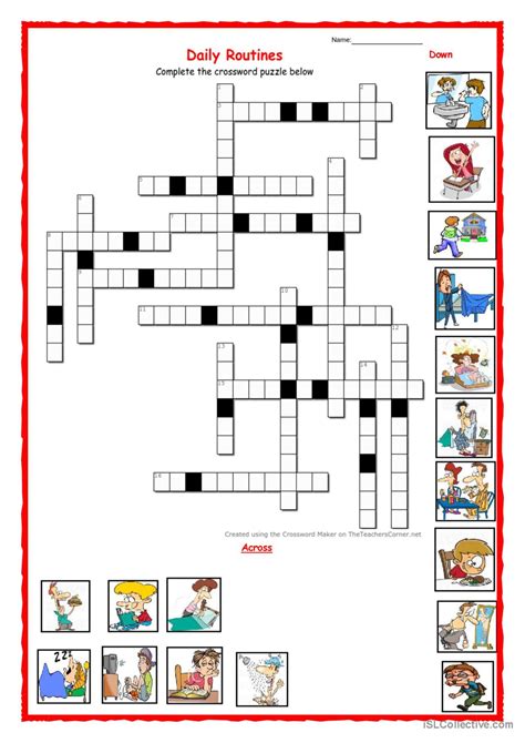 Daily Crossword General Gramma English ESL Worksheets Pdf Doc