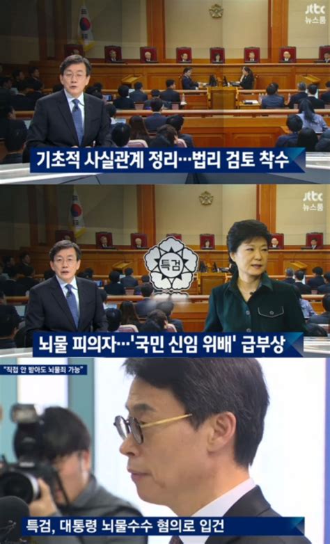 방송리뷰 ‘뉴스룸 손석희 “헌법재판소 재판관 평의에 들어갔다” 이정범 기자 톱스타뉴스