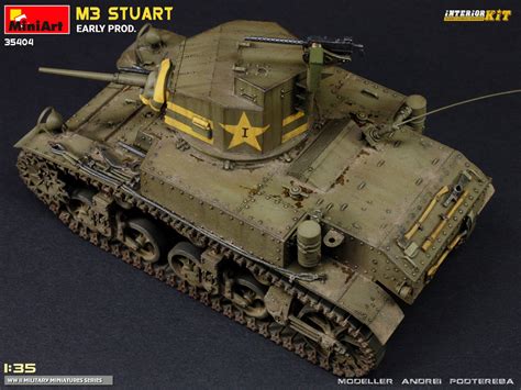 MiniArt 35404 M3 Stuart Early Prod Interior Kit Grootste