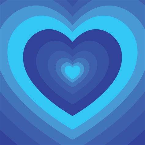 Abstract Blue Color Heart Illustration 21426284 Vector Art at Vecteezy