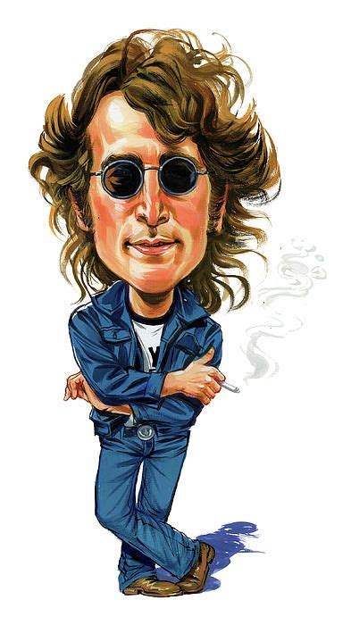 John Lennon By Art Beatles Art Caricature Celebrity Caricatures