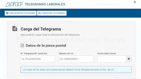 Así es el trámite de la copia a AFIP de tu telegrama laboral