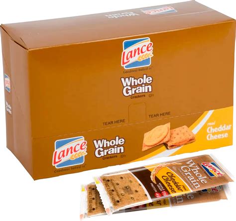 Lance Whole Grain Cheddar Cheese Crackers 3 Boxes Of 8 Individual Packs