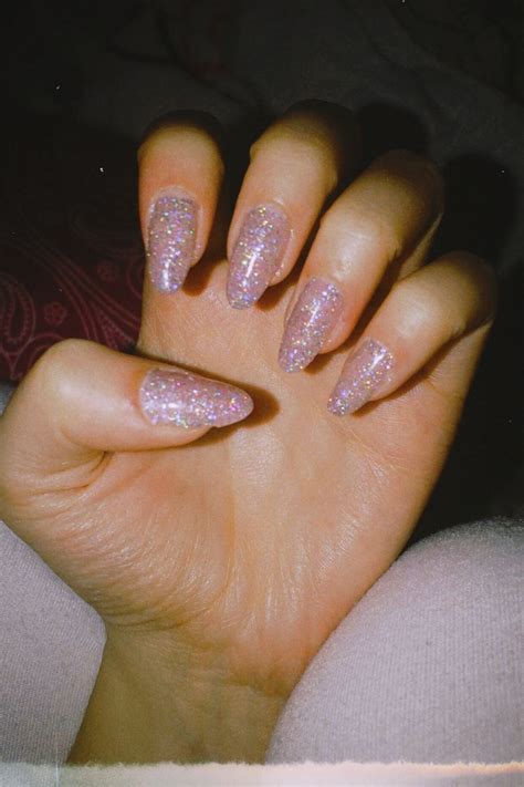 🪩 Disco Nails🪩 Clear Glitter Nails Disco Nails Sparkly Acrylic Nails