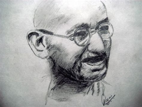 Sketch Mahatma Gandhi Portrait - 1024x768 Wallpaper - teahub.io