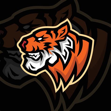 Tiger Head Mascot Logo Vector Design Template 10732414 Vector Art At