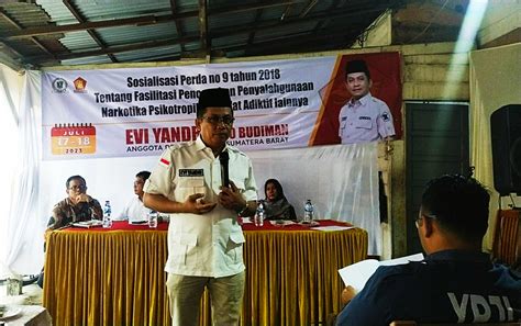 Anggota Dprd Sumbar Evi Yandri Sosialisasikan Sosper Perda Pencegahan