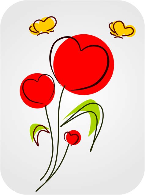 Clipart Hearts And Flowers - ClipArt Best