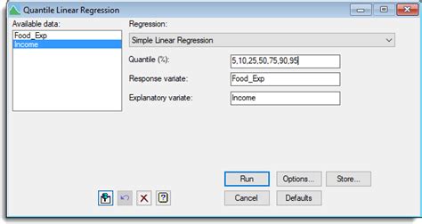 Quantile Regression Genstat V22