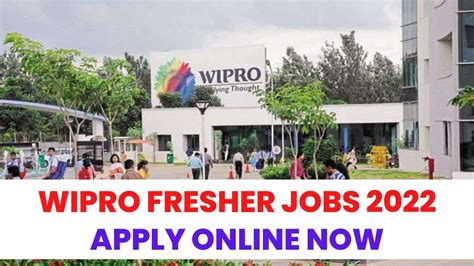 Wipro Fresher Hiring 2022 Wipro New Recruitment Apply Online