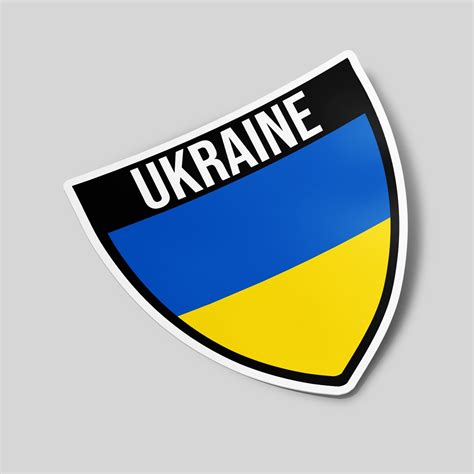 Ukraine Shield Flag GoStickMe