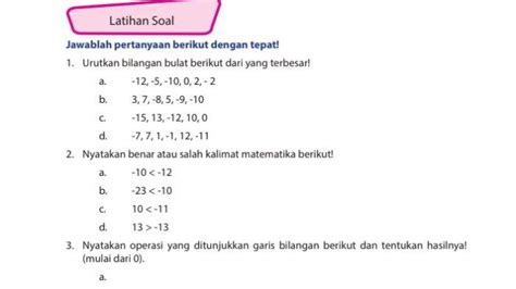 Kunci Jawaban Matematika Kelas Halaman Cara Hitung Urutan