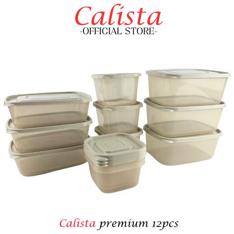 Jual CALISTA TOPLES SET PLASTIK CALISTA RUMOI PREMIUM SET ISI 12PCS