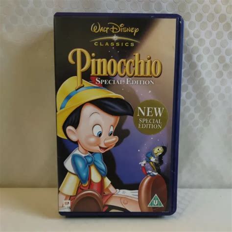 WALT DISNEY CLASSICS Pinocchio VHS Video Pal Videokassetten EUR 6