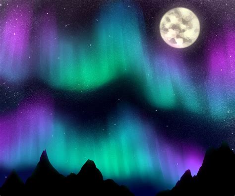 Aurora Borealis Drawing