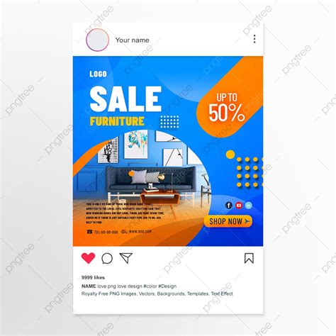 Gambar Promosi Furnitur Modern Posting Instagram Desain Gambar Media