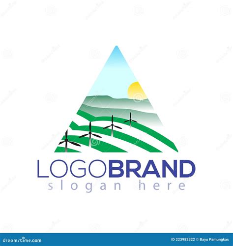 Vector Logo Design Of Agriculture Plant And Technology Agriculture