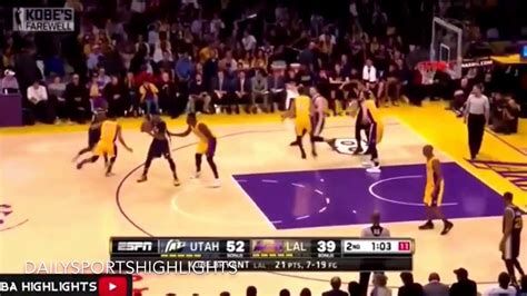 Los Angeles Lakers Vs Utah Jazz Full Game Highlights Kobes Final Nba Game April 13 2016