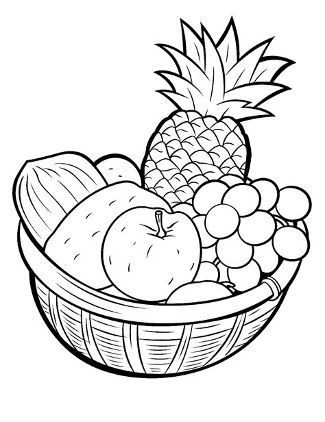 40 Fruit Coloring Pages Free Cute Sheets